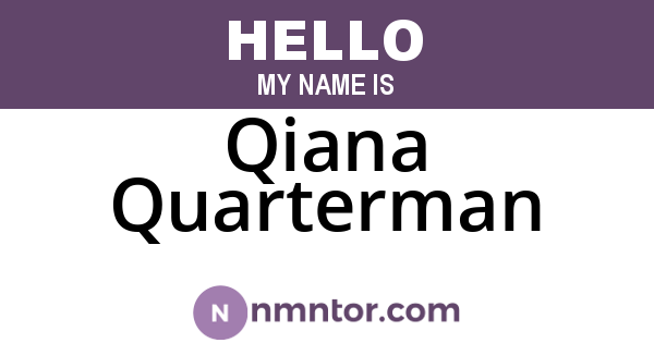 Qiana Quarterman
