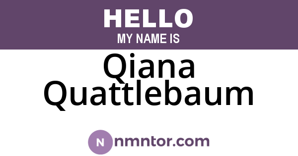 Qiana Quattlebaum