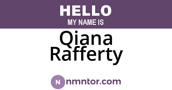 Qiana Rafferty