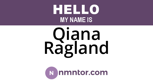 Qiana Ragland