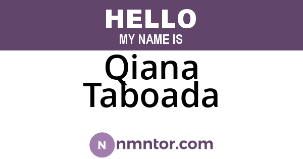 Qiana Taboada