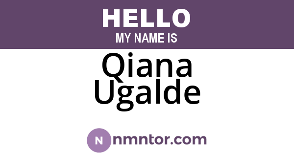 Qiana Ugalde
