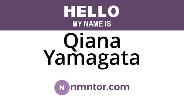 Qiana Yamagata