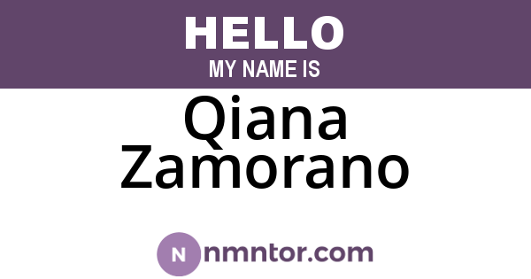 Qiana Zamorano