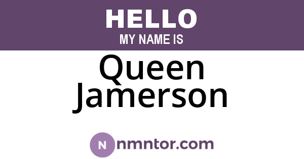 Queen Jamerson