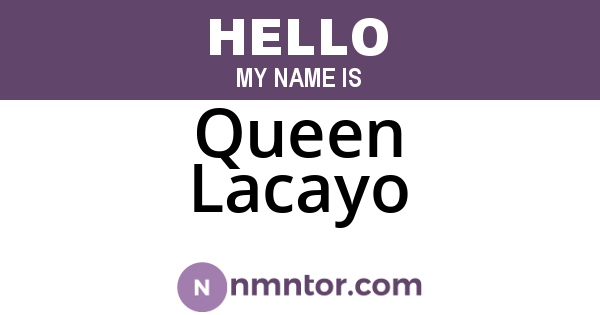 Queen Lacayo