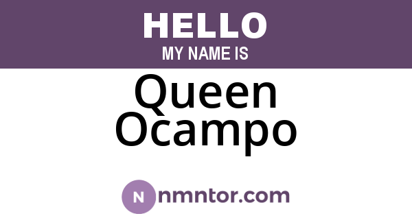 Queen Ocampo