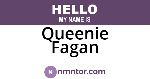 Queenie Fagan