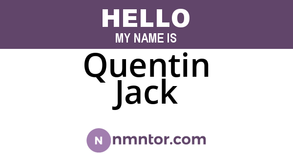 Quentin Jack
