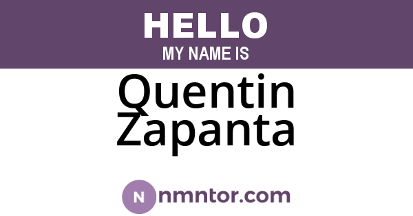 Quentin Zapanta