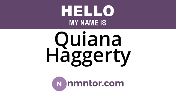 Quiana Haggerty