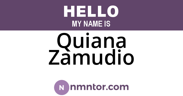 Quiana Zamudio