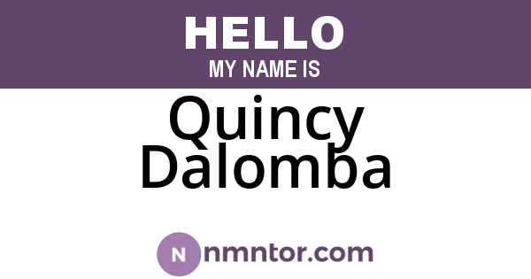 Quincy Dalomba