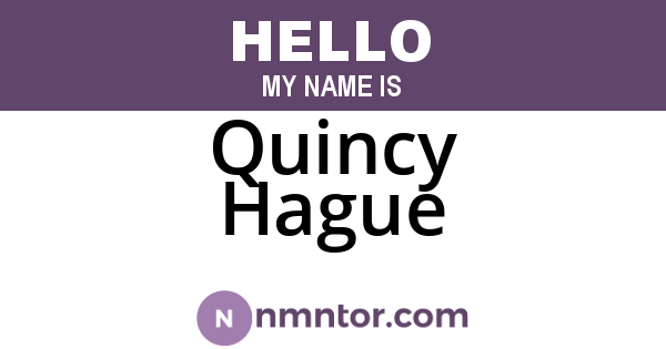 Quincy Hague