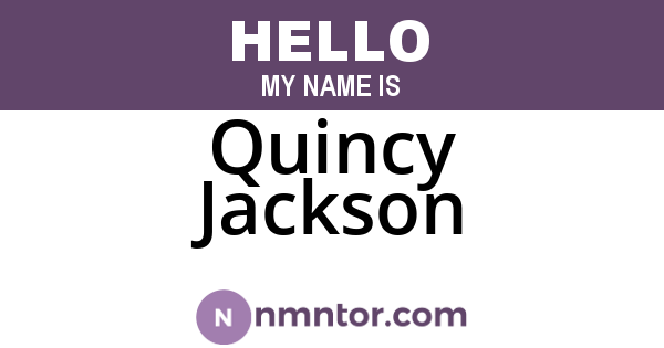 Quincy Jackson