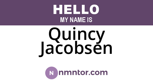 Quincy Jacobsen