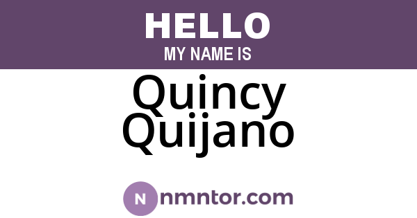 Quincy Quijano