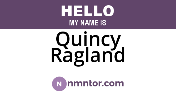 Quincy Ragland