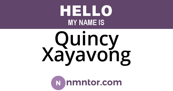 Quincy Xayavong