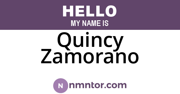 Quincy Zamorano