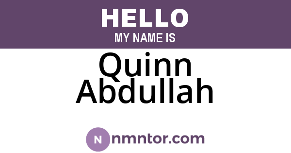 Quinn Abdullah