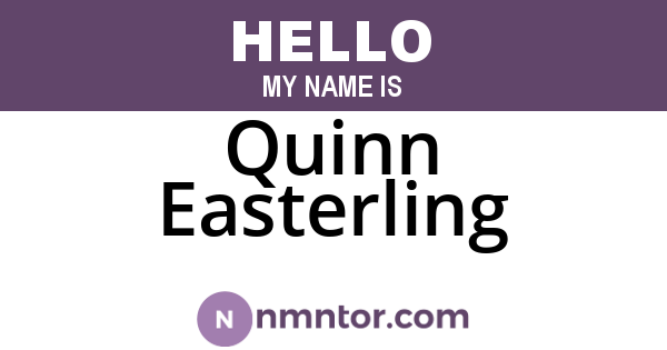 Quinn Easterling