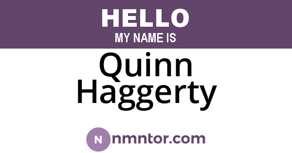 Quinn Haggerty