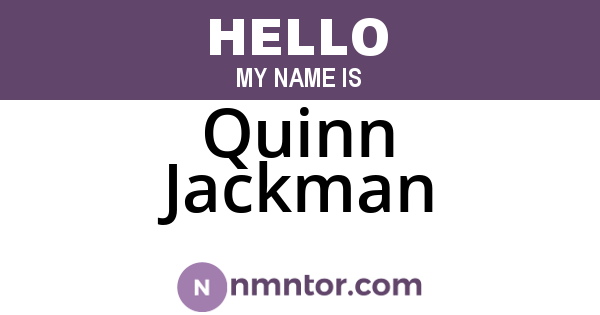 Quinn Jackman