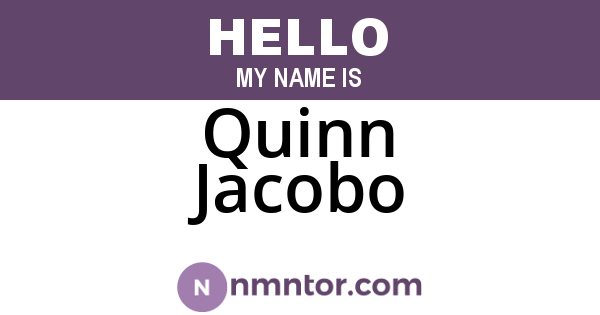 Quinn Jacobo