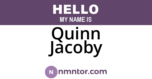 Quinn Jacoby