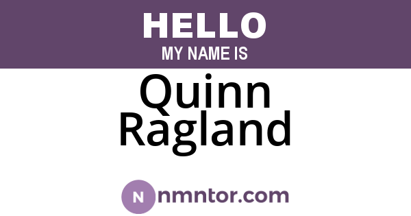 Quinn Ragland