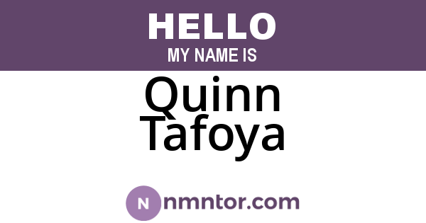 Quinn Tafoya