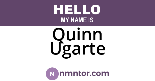 Quinn Ugarte
