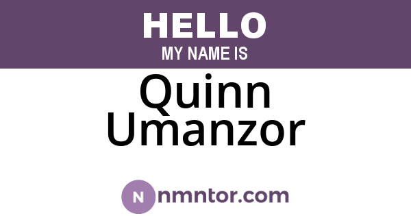 Quinn Umanzor