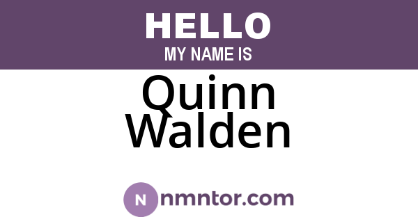 Quinn Walden