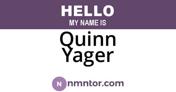 Quinn Yager
