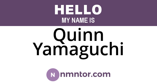 Quinn Yamaguchi