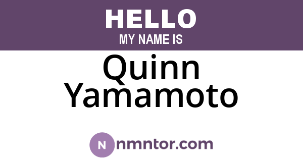 Quinn Yamamoto