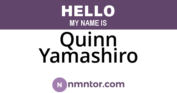 Quinn Yamashiro