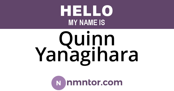 Quinn Yanagihara