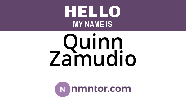Quinn Zamudio