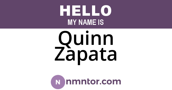 Quinn Zapata