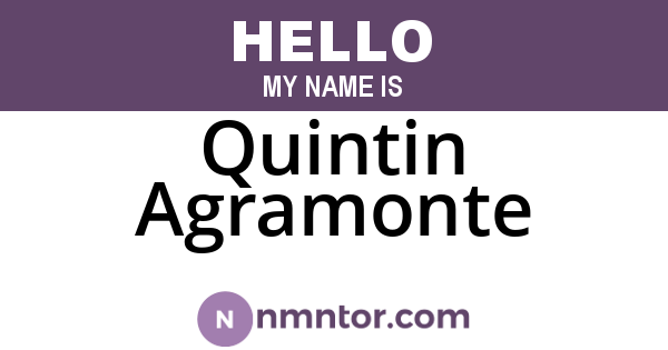 Quintin Agramonte