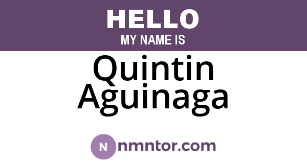 Quintin Aguinaga