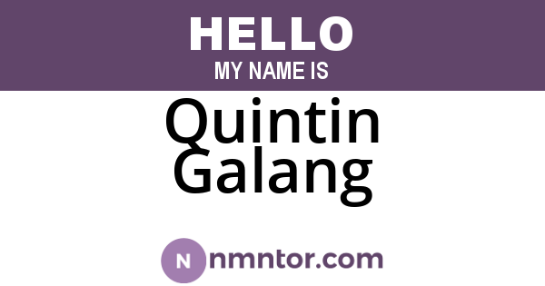 Quintin Galang