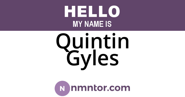 Quintin Gyles