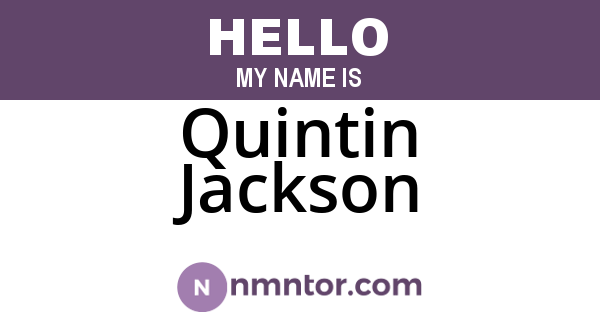 Quintin Jackson