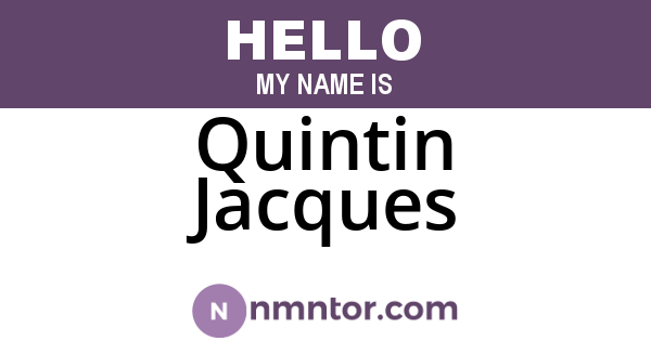 Quintin Jacques
