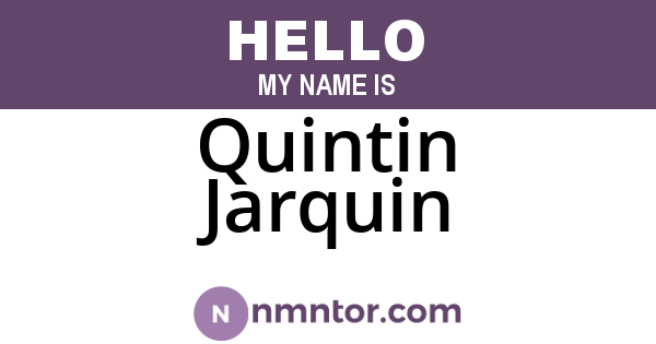Quintin Jarquin