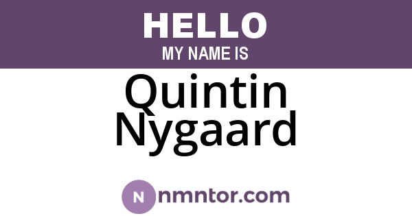 Quintin Nygaard
